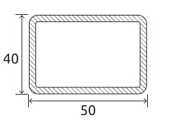 Профильная прямоугольная труба 50x40x4,5 мм 09Г2С ГОСТ 30245-2003 горячекатаная купить в Намангане